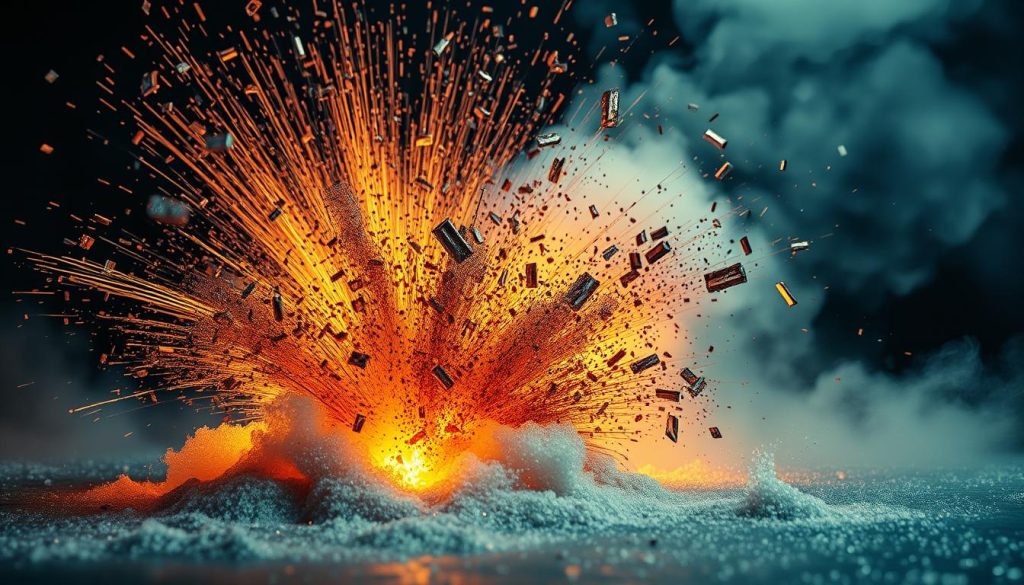 metals exploding in water metals exploding in water